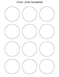 circle templates for circles to be used in the classroom or at home as well as crafts