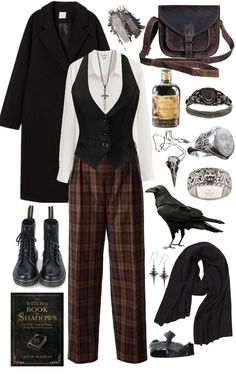 #fashion #darkacademia #lookbook #lookoftheday #aesthetic #aufeminin Dark Academia Punk Aesthetic, Dark Academia Punk Outfit, Dark Academy Fashion, Neovictorian Outfit, Punk Academia Aesthetic Outfit, Curvy Dark Academia Fashion, Goth Dark Academia Outfit, Witch Academia Outfit, Dark Academia Outfits Aesthetic