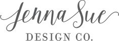 the logo for jenny sue design co