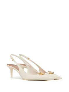 VLogo Signature leather slingback pumps

Made in Italy Ivory Pumps, Versace Outfit, Iconic Bags, Ballet Pumps, Boot Pumps, Ankle Strap Heels, Slingback Pump, Pump Sandals, Boots For Sale