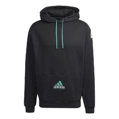 Adidas Originals EQT Hoodie 'Black' HG8090 (Men's/Embroidery) Adidas Originals Logo, Sports Hoodies, Adidas Hoodie, Boys Hoodies, Sports Logo, Stylish Sneakers, Adidas Men, Black Hoodie, Adidas Originals