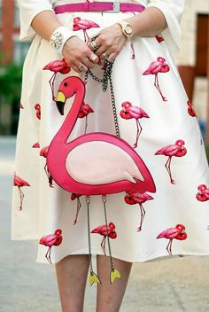 Flamingo Purse, Robes Glamour, Flamingo Decor, Flamingo Art, Flamingo Party, Pink Bird, Pink Flamingo