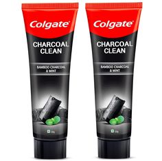 Colgate Charcoal Clean 240g (120g x 2, Pack of 2) Black Gel Toothpaste, Pack of Deep Clean Toothpaste With Bamboo Charcoal & Wintergreen Mint For Plaque Removal, Tingling Fresh Mouth Experience- Free Ship About this item ENRICHED WITH BAMBOO CHARCOAL: Revive your senses with an extra ordinary Black Gel toothpaste – Colgate Charcoal Clean. It is packed with potent natural ingredient bamboo charcoal that helps to detoxify & remove impurities this giving a superior deep clean EXOTIC WINTERGREEN MINT: Uplift your mood with this tingling gel-based toothpaste which contains exotic Wintergreen Mint extracts that gives you a luxury refreshing experience ​ ​SUPRISINGLY REFRESHING WITH DETOXIFYING CLEAN: This new Colgate Charcoal Clean toothpaste  deeply cleans teeth and along the gum line, removes Toothpaste Colgate, Clean Toothpaste, Colgate Toothpaste, Mint Extract, Plaque Removal, Bamboo Charcoal, Deep Clean, Teeth Cleaning