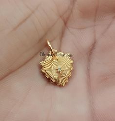 Yellow Gold Plated Heart Cham Diamond Mini Heart Necklace Charm Jewelry ☑ Product Details ☑ ✔ Metal: 925 Silver ✔ Size: 20x15 mm ✔ Stone: Diamond ✔ Color: Yellow Gold Plated ♥ We will ship your order in a beautiful valet case. ready to give as a gift ♥ Features & Measurements:  Back to my shop https://www.etsy.com/shop/bhupaticreations *PRODUCTION TIMES: All our designs are made to order. Depending on the shipping method you select, we need 5 to 7 days for making and delivery. *EXPEDITED SHIPPIN Heart Pendant Charms For Jewelry Making, Gold Heart Sterling Silver Charms, Mini Heart Necklace, Necklace Charm, Mini Heart, Diamond Color, Diamond Heart, Charm Jewelry, Heart Necklace