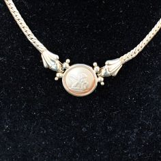 "Exquisite 14 karat yellow gold necklace featuring one of Raphael's cherubs from the Sistine Madonna on a Cuban curb chain approximately 4 millimeters wide. The necklace is approximately 16 1/2\" long and weighs approximately 11.02 grams. It is marked 14K and ITALY in several places and signed VIOR. Excellent estate condition. We are listing several pieces of estate jewelry, along with other items fresh from fine North Carolina estates. We are happy to combine shipping. Thank you for looking! Ch The Sistine Madonna, Sistine Madonna, Italy Holiday, Lapis Lazuli Earrings, Angel Necklace, Yellow Gold Necklace, All Gems, Yellow Gold Chain, Italy Wedding