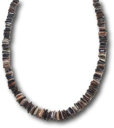 "This Native Treasure Chips Puka Shell Necklace is Beautifully Handcrafted by our Traditional Island Artisans using 9-12mm Hand-Selected Class 'A' Quality Shells that are Cut and Polished. Select your size from a 7\" Bracelet up to a 30\" inch long Necklace, priced accordingly. Perfect for MEN WOMEN BOYS GIRLS TEENS AND KIDS. 'Good Karma' Shells Indigenous to the Powder White Beaches of the Philippines. Perfect to take that Tropical Feeling with You! Truly Native Treasure! Features Silver Plated Pooka Shell Necklace Men, Tropical Necklace, Tropical Jewelry, Puka Shell Necklace, Beach Bracelets, Puka Shell, Necklace For Girlfriend, Beading Wire, Shell Necklace