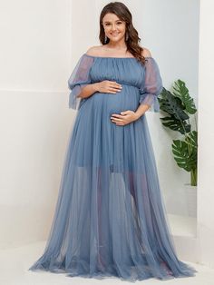 This elegant maternity dress features a square neckline and billowy long sleeves, along with a double skirt for a contemporary look that is suitable for a wedding, a bridesmaid dress, a formal event, and so much more. Fit: Please refer to Size Chart. Closure: It is Concealed a Zipper Up The Back. Undergarments: It is Not Padded, with Lining. Fabric: Shell:100%Polyester Lining:100%Polyester Stretch: Fabric is No Stretch. // // ]]> // Elegant Maternity Dresses, Maxi Maternity Dress, Tulle Maternity Dress, Maternity Dresses For Baby Shower, Fashion Maternity, Short Maxi Dress, Cute Maternity Outfits, Maternity Outfits, Baby Shower Dresses