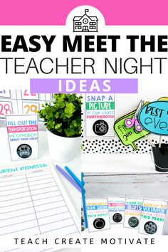 the teacher's night activity pack includes activities to help students learn how to write