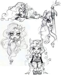 Monster High Art Style, Blue Sketches, Lagoona Blue Monster High, Monster High Lagoona, Mh Dolls, Sketches Art