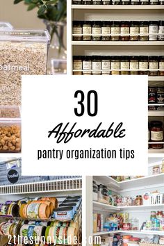 pantry organization tips for the kitchen