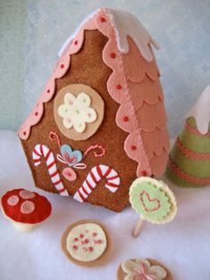 a gingerbread house with candy and candies