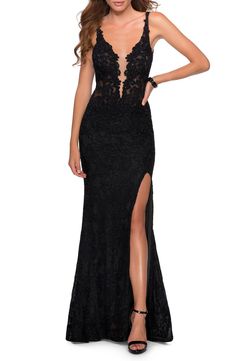 Prom Dresses Long Lace, Steal The Spotlight, Inner Goddess, Column Gown, Sequin Gown, Lace Dress Long, Black Gown, Gala Dresses, Formal Dresses For Women