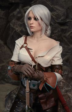 Ciri (Cirilla) – The Witcher 3: Wild Hunt Ciri Cosplay, Batman Christian Bale, Video Game Cosplay, Heroic Fantasy, Batman Begins, Awesome Cosplay