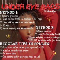 Tea Bags For Eyes, Baggy Eyes, Eye Tricks, Homemade Beauty, Under Eye Bags, Types Of Tea, Skin Remedies, Eye Bags