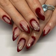 Dark Red Nails, Chic Nail Art, Plaid Nails, Nagel Tips, October Nails, Burgundy Nails, Fire Nails, Dream Nails, Funky Nails