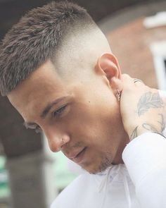 Best Haircuts For Mans To Look More Attractive Long Buzz Cut, Short Fade Haircut, Mohawk Hairstyles Men, Gents Hair Style, Men's Short Hair, Men Hair Color, Faded Hair, Men Haircut Styles, Cool Hairstyles For Men