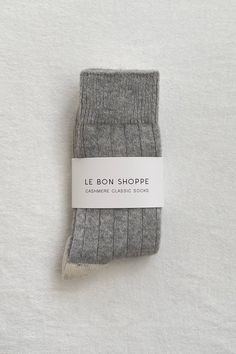 A Cashmere blended socks with a wide ribbing detail and tonal contrasting heel and toe. Cashmere Socks, Baked Bread, Stained Glass Suncatchers, Ceramic Shop, Kitchen Shop, Fresh Milk, Milk Bottle, Cold Season, Toys Shop