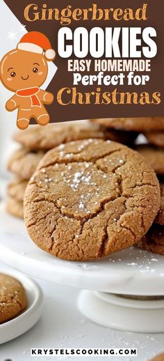 gingerbread cookies are the perfect treat for christmas