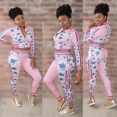 Fit: True To Size Description: 2 Piece Pink Tracksuit Stretch: Stretchy Model Size: Model Is 5'5 And Wearing A Size Medium ** All Items Are Brand New, High Quality Items With Tags Attatched ** Tags- Boohoo : Missguided : Prettylittlething : House Of Cb : Free People : Hot Miami Styles : Kate Spade : Forever 21 : Fashion Nova : Zara : Naked Wardrobe : Nike : Asos : Ohpolly : Dash Boutique : Purse : Topshop : Heels : Jewelry : Louis Vuitton : Gucci : Fendi : Louboutin : Chanel : Burch White Casual Floral Print Sets, White Floral Print Casual Sets, Casual White Floral Print Sets, Trendy White Sets For Spring, Trendy Printed Sets For Spring, Trendy Printed Spring Sets, Spring Pink Two-piece Set, Spring Printed Fitted Sets, Spring Fitted Printed Sets