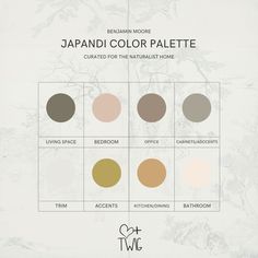 the color palettes for japan's new tv series, japandi color palette