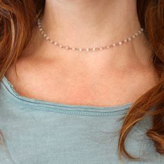 Beaded Moonstone Choker in Rose Gold Mrs Necklace, Layering Ideas, Gemstone Choker Necklace, Real Diamond Necklace, Simple Choker, Good Luck Necklace, Diamond Choker Necklace, Dainty Diamond Necklace, Gemstone Choker