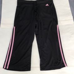 New With Tags. Fitted Pink Adidas Activewear, Pink Adidas Moisture-wicking Activewear, Adidas Pink Moisture-wicking Activewear, Casual Pink Adidas Activewear, Black Sports Capris For Spring, Pink Moisture-wicking Adidas Activewear, Black Capris For Sports In Spring, Casual Black Capris For Sports, Pink Adidas Sportswear Activewear