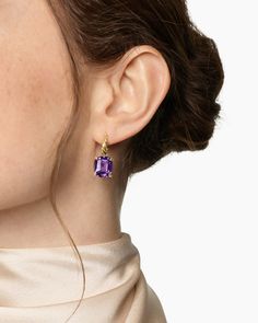 Jewelry Prom, Earring Drop, Amethyst Jewelry, Chatelaine, Amethyst Earrings, David Yurman, Jewelry Ideas, Shoes Jewelry, Women's Earrings