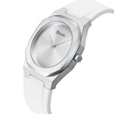 Our Cyclades collection is absolute perfection. We wanted to keep our sleek and modern design, while creating a durable watch for absolutely any occasion. The silicone band is as smooth as a feather, while offering ultimate flexibility during movement. This watch is so comfortable, you'll forget you're wearing it. The casing is built to last with its' thin and polished exterior. We added various bright color options so you can match your watch to any outfit. While creating this collection, we be Average Face, Watch Dial, Silicon Bands, Best Face Products, Top Grain Leather, Samsung Gear Watch, Watch Brands, Bright Color, Santorini