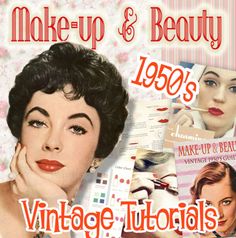 50 Makeup Vintage, 1950 Beauty, 1950s Makeup Tutorial, 1950 Makeup, 1950s Hair