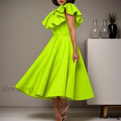 Bormay - Stylish Ruffle Hem Ball Gown Evening Dress with Maxi Skirt Dresses For Formal Events, Simple Bridal Gowns, Long Sleeve Silk Dress, Stylish Maxi Dress, Short Maxi Dress, Formal Occasion Dress, Cocktail Dress Prom, Formal Dresses Gowns, Ball Gowns Evening