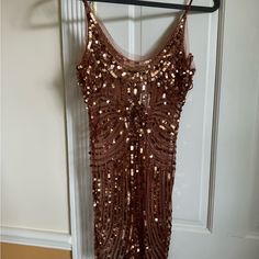 Sheer Bronze Sequined Mini By Arden B. With Tags Attached Size Xs Bronze Dress, Gold Dresses, Mini Slip, Mini Slip Dress, Sheer Dress, Flapper Dress, Slip Dress, Outfit Ideas, Dress Up