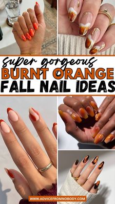 Get inspired by these elegant burnt orange nails with gold foil accents. Whether you prefer dark burnt orange nails or burnt orange gel nails, this collection has something for every style. From fall burnt orange nails to cute burnt orange nails with design details, these burnt orange nail designs are perfect for the autumn season. Explore the best burnt orange nail polish fall ideas to elevate your look.