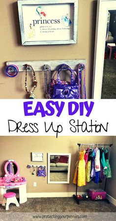 this is an easy diy dress up station