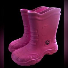 Sold-Out, Brand New Crocs Boot In The Irresistible Fuchsia Pink Color Way. Never Worn, Fits True To Size. New Crocs, Crocs Pink, Shoes Crocs, Crocs Boots, Women's Crocs, Fuchsia Pink, Crocs Shoes, Winter Rain, Rain Boots