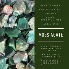 Moss Agate Meaning, Crystal Seashells, Using Crystals, Agate Meaning, Healing Crystals Meanings, Moss Agate Stone, Crystals For Manifestation, Different Meaning, Gemstone Properties