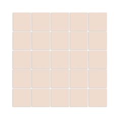 a white square tile with several squares in the middle and one on each side,