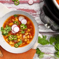 Vegan Butternut Squash Pozole - Simply Plant Based Kitchen