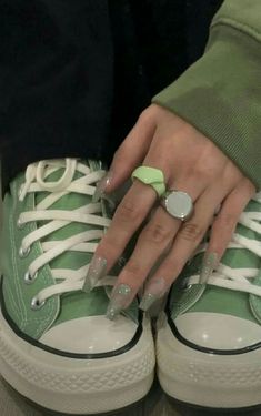 Kimberly Reed, Mode Indie, Green Inspo, Mint Aesthetic, Mint Green Aesthetic, Sage Green Wallpaper, Spring Nail Designs, Green Photo, Green Girl