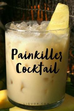 there is a drink with ice and a lemon wedge on the rim that says pankles cocktail