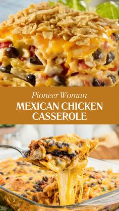 Pioneer Woman Mexican Chicken Casserole Rotel Mexican Chicken Casserole, Pioneer Woman Nacho Casserole, Mexican Dinner Ideas With Chicken, Dinners With Tortilla Chips, Pioneer Woman Chicken Tortilla Casserole, Recipes With Mexican Cheese, Pioneer Woman Mexican Rice Casserole, Spanish Chicken Casserole, Chicken Casserole With Chips