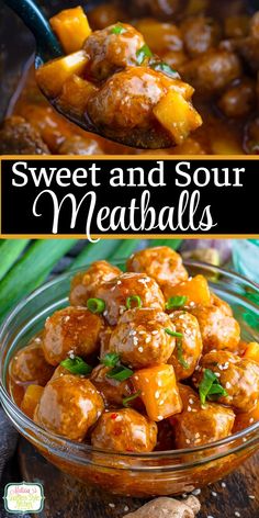 Sweet and Sour Meatballs Sour Recipes, Meatball Appetizers, Stovetop Recipes, Pork Meatball, Sides Recipes, Crockpot Dinners