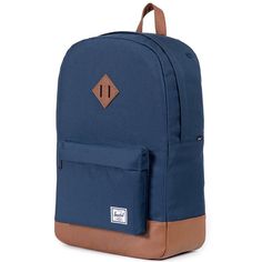 Heritage Backpack in Navy by Herschel Supply Co. Herschel Rucksack, Herschel Backpack, Polycotton Fabric, Heritage Backpack, Herschel Supply Co, Blue Backpack, Herschel Supply, Classic Backpack, Herschel Heritage Backpack