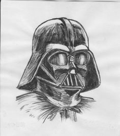 a drawing of darth vader with sunglasses on his face and the words star wars written