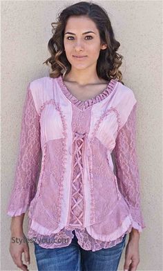 AP Jocelyn Blouse In Pink Pretty Angel Clothing, Vintage Lace Blouses, Victorian Corset, Victorian Blouse, Unique Womens Fashion, Corset Blouse, Vintage Corset, Pretty Angel, Victorian Lace