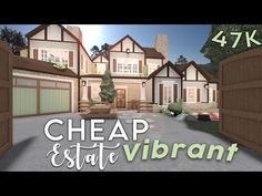 an animated image of a house with the words cheap and state vibrant