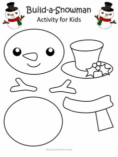 a snowman activity for kids