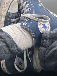 Blue Converse Aesthetic, Nico Aesthetic, Melancholic Temperament, Blue Converse, Vintage Americana, Pretty Shoes, Homestuck