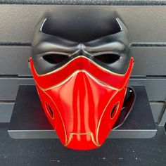 This Mask Is Designed For Cosplay Enthusiasts, Offering A Striking Appearance With Its Black And Red Color Scheme. Its Adjustable Strap Ensures A Secure And Comfortable Fit. Adjustable Strap For Secure Fit Striking Black And Red Design Durable Construction Lightweight For Comfort Suitable For Cosplay Events Black And Red Design, Red Color Scheme, Red Cosplay, Cosplay Mask, Red Mask, Red Color Schemes, Red Design, Mens Costumes, Costume Accessories