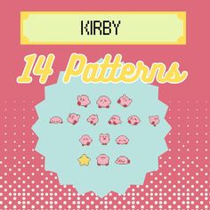 Life is a lot like Kirby: half the time it sucks, half the time it blows. Which Kirby are you today? Welcome to BebebeanDesigns! Check back from time to time for more adorable designs :) I post cute designs that are easy and fun to make! Kirby Emotes PDF/SVG Pattern INSTANT DOWNLOAD 84 x 150 stitches  7 DMC  This pattern can be used for cross stitch, crochet, Perler bead art, patches, etc.. Please keep in mind that the colors you see will depend on your monitor settings and may not exactly match Kirby Emotes, Art Patches, Cross Stitch Crochet, Stitch Crochet, Perler Bead Art, Dmc Thread, Perler Bead, Bead Art, Kirby