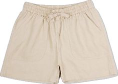 Beige Leisure Shorts For Summer, Casual Beige Shorts For Leisure, Casual Beige Pajama Shorts With Relaxed Fit, Summer Leisure Pajama Shorts With Pockets, Leisure Pajama Shorts With Pockets For Summer, Linen Drawstring Shorts For Vacation, Spring Leisure Pajama Shorts With Pockets, Beige Relaxed Fit Shorts For Leisure, Beige Summer Pajama Shorts